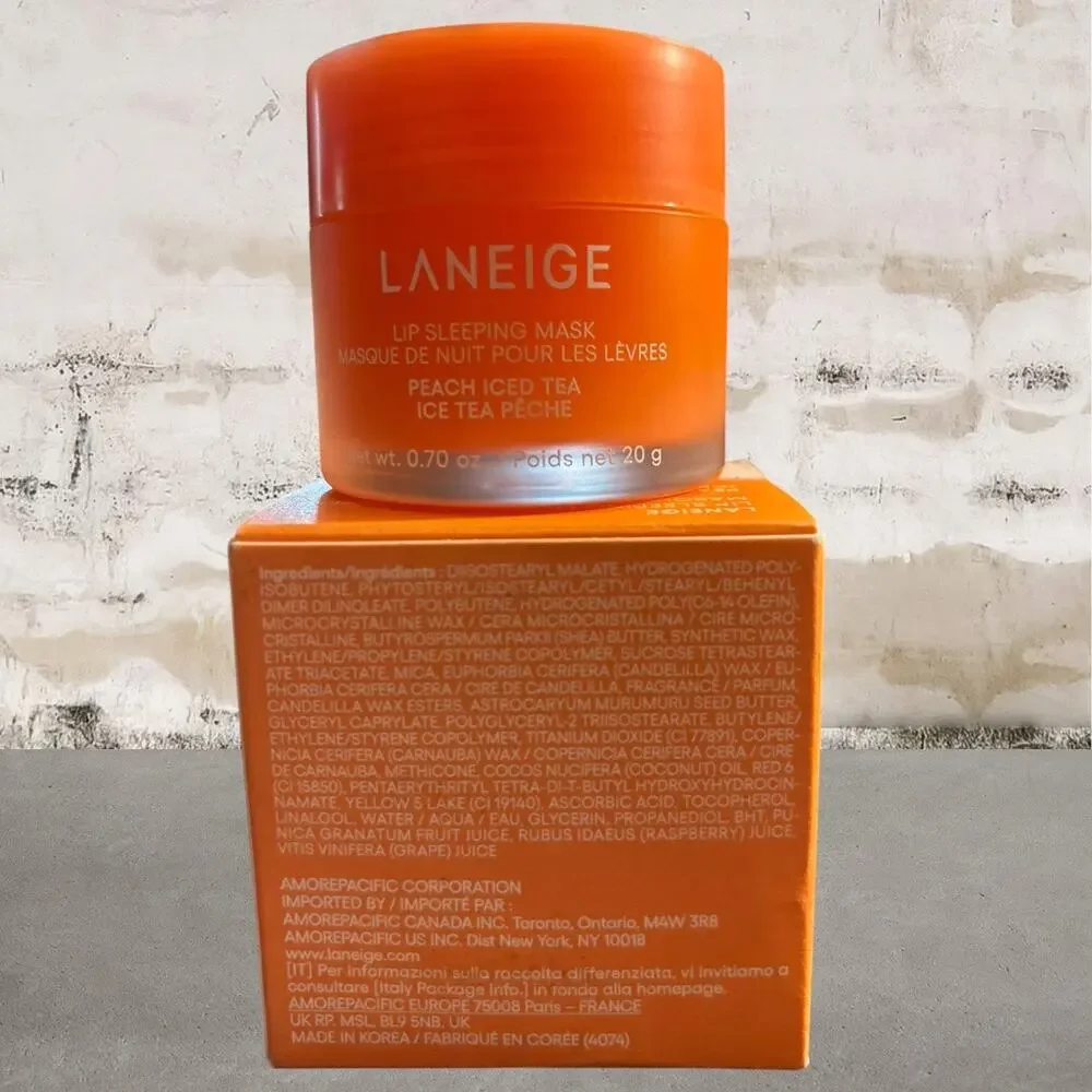 LANEIGE Lip Sleeping Mask in Peach Iced Tea NIB
